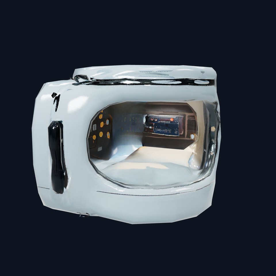 Futuristic Sleep Pod Interior Model Pack